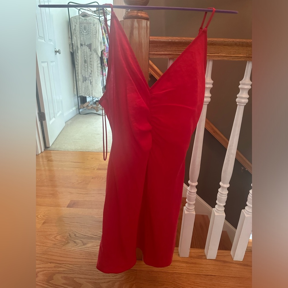 Red Zara Dress (Never worn, tags on)